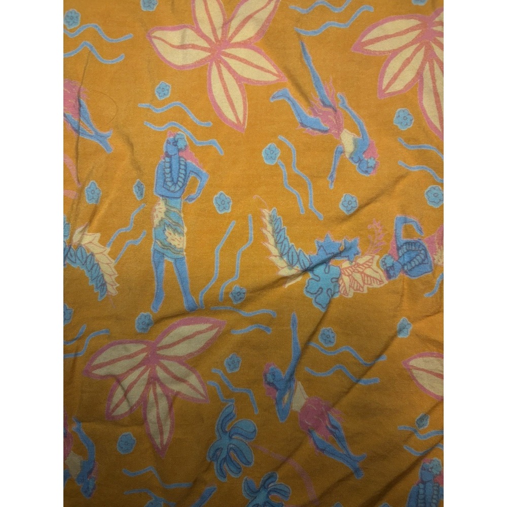 Vintage Rainbow Jo Maui Hawaii Midi Small Dress Rayon Sleeveless Tropical Womens - Picture 2 of 7